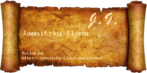 Jamnitzky Ilona névjegykártya