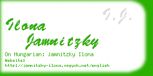 ilona jamnitzky business card